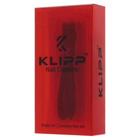 KLIPP detailed-closeup-blade-edge highlights sharp, curved blades for clean cuts.