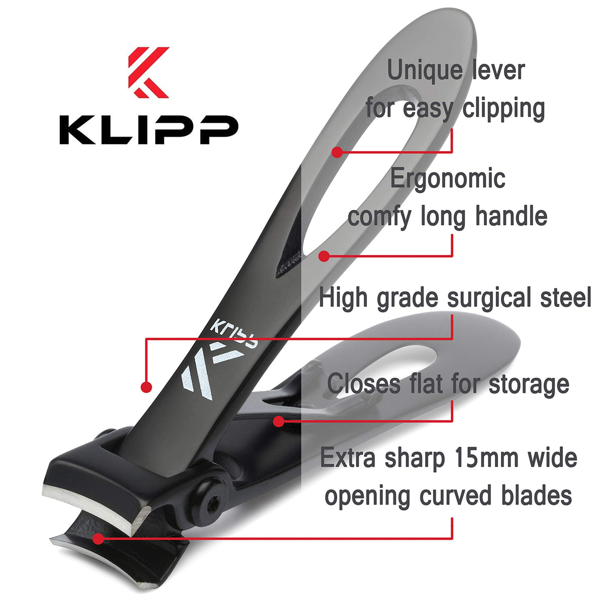 KLIPP podiatry-tool for manicure-pedicure routines supports precise trimming in routine care.