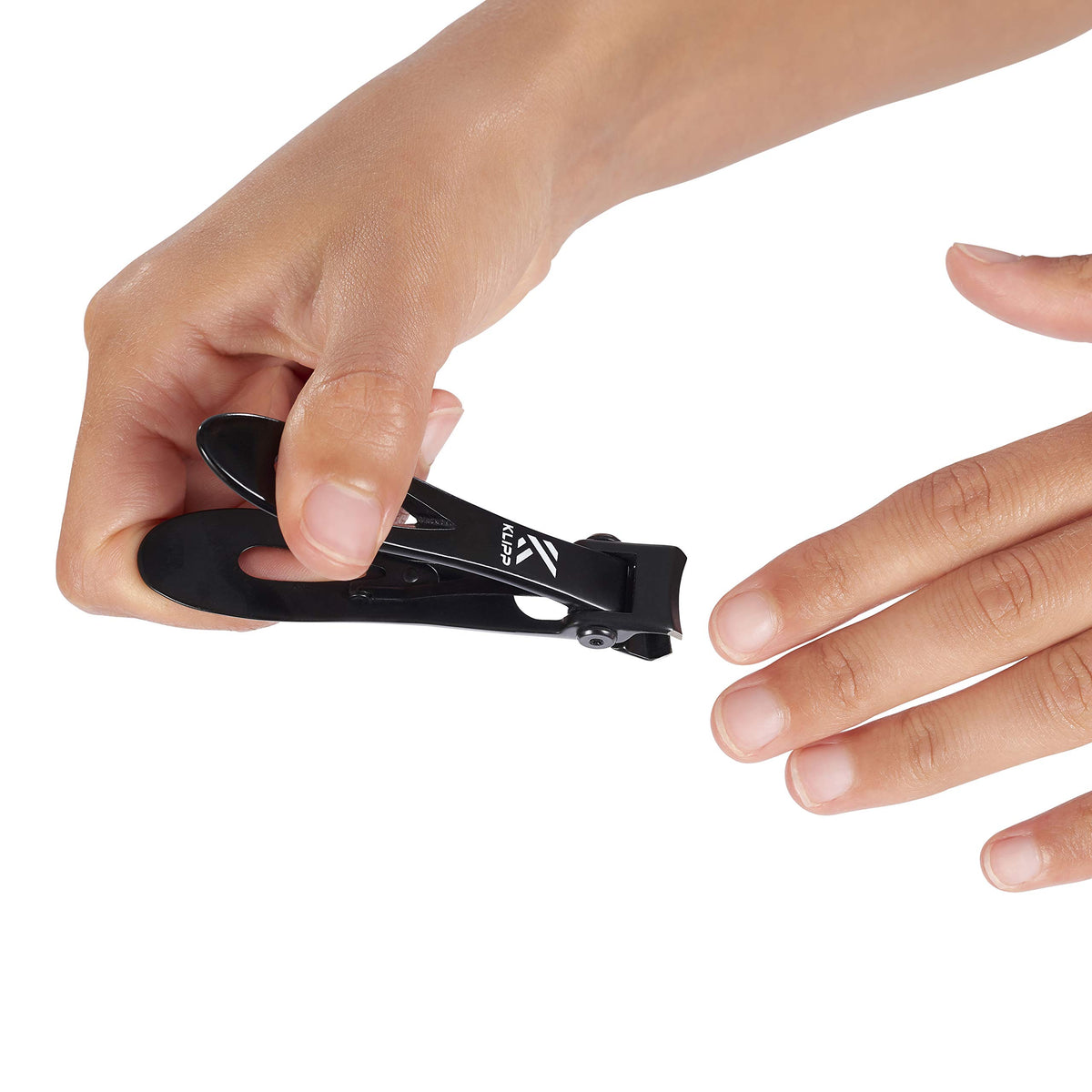 KLIPP senior-friendly design supports comfortable one-handed use during pedicure routines.