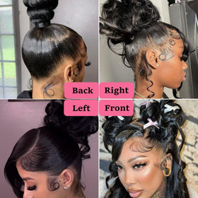 kloiynj body wave wig with 220 density for fuller look