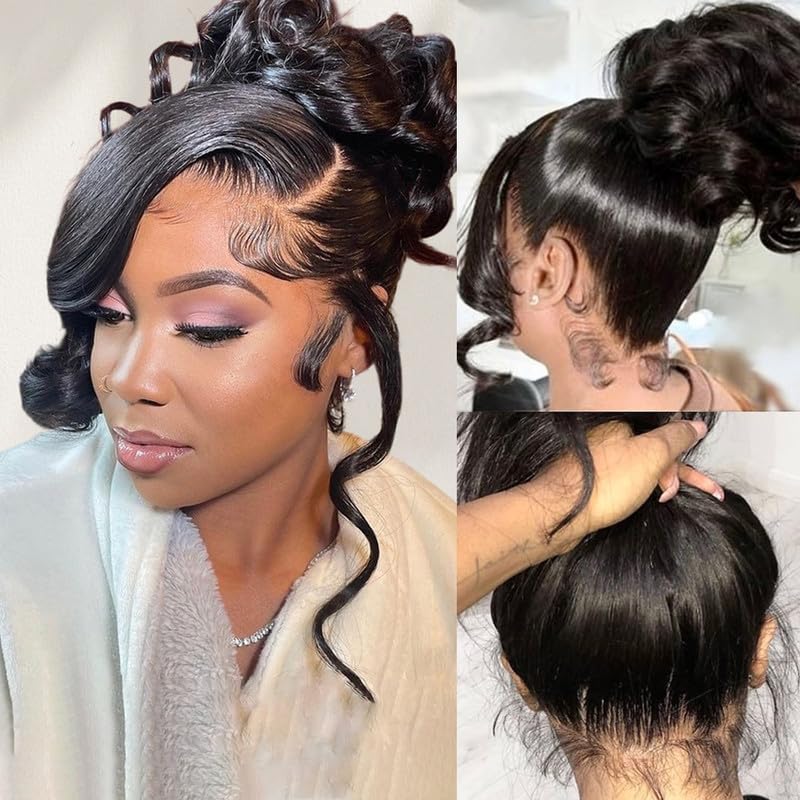 Kloiynj 360 lace front wig body wave for natural volume and versatile styling.