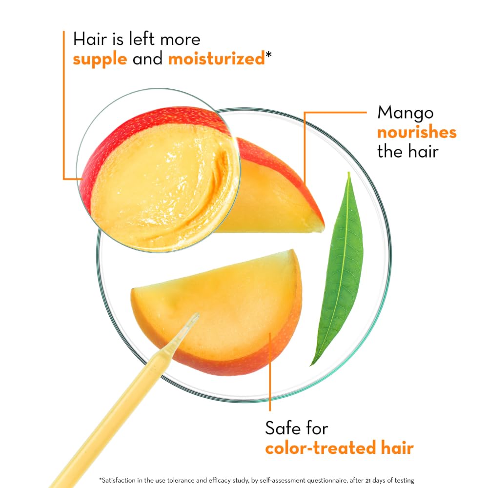 Klorane Mango Butter Shampoo on wet hair during application