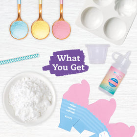 Klutz Bath Bomb Scented Bakery Kit macaron shape encourages creative bath time aromas