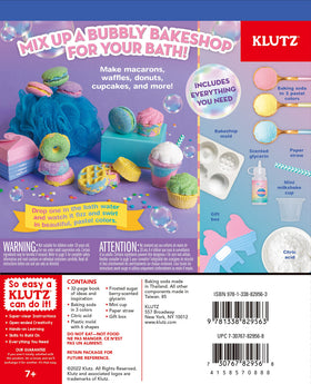Klutz bubble-bar frosting detail highlights texture for bubble-scented bath products