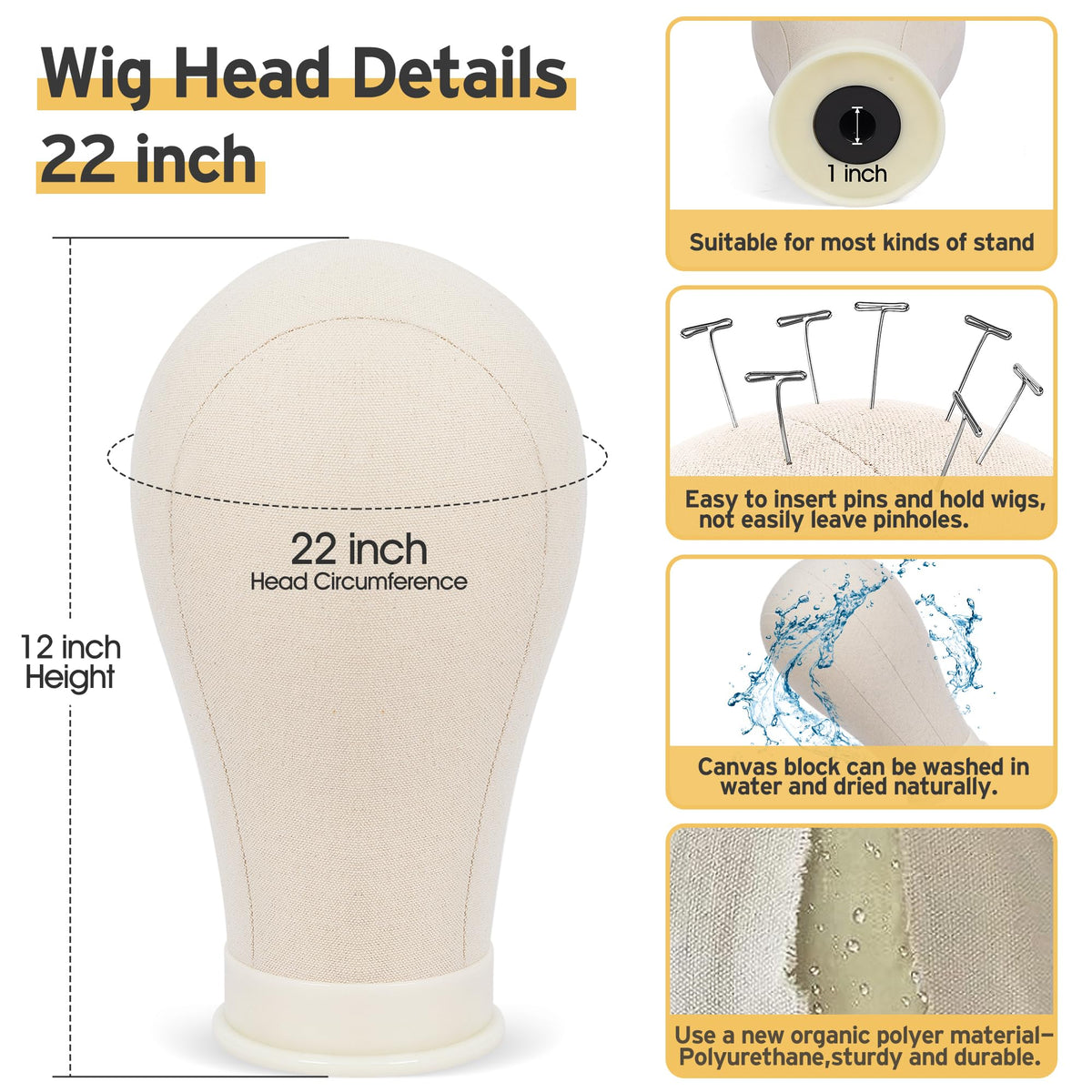 Klvied wig head storage bag keeps heads organized and protected