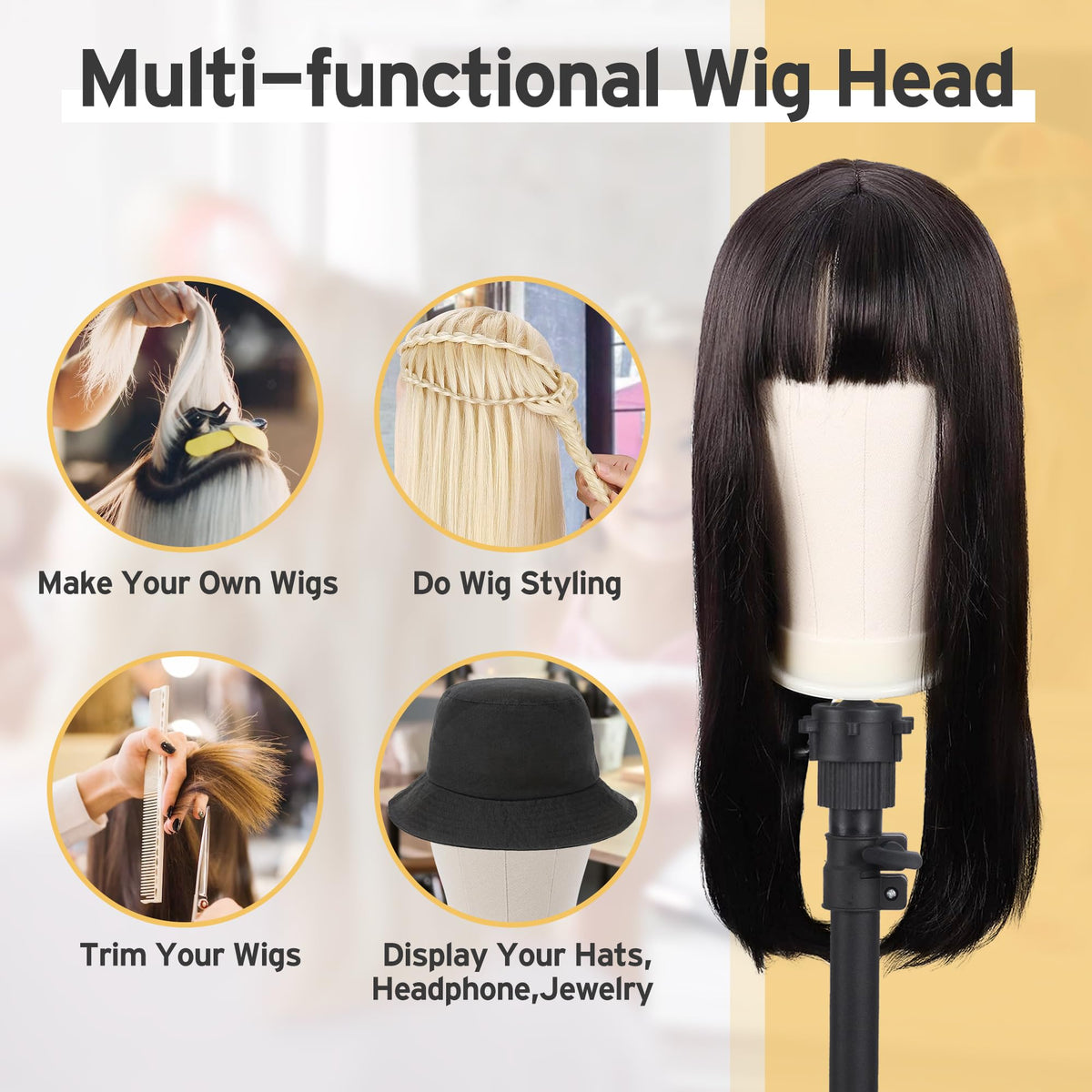 Klvied wig making tool set with essential practice accessories