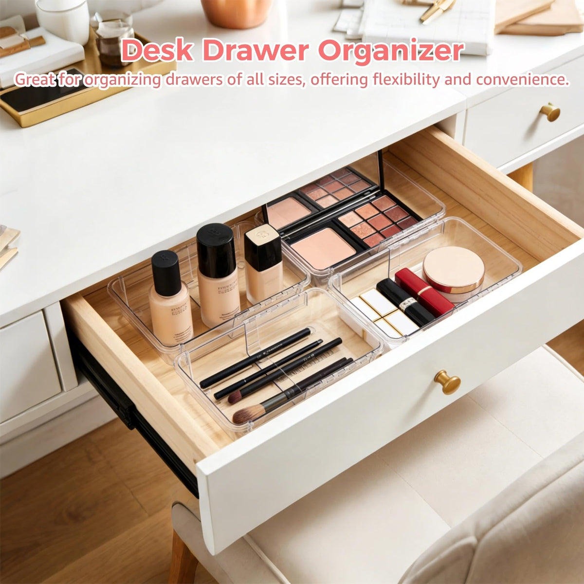 KLYGOBSR extendable small bin ideal for compact drawer storage