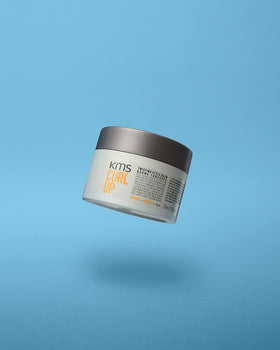 KMS CURLUP packaging view signals convenient, eco-friendly hair care