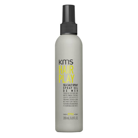 KMS Hairplay Sea Salt Spray bottle provides buildable texture for beachy waves.