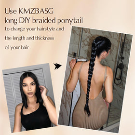 Kmzbasg lightweight 150g ponytail offers comfortable all-day wear.