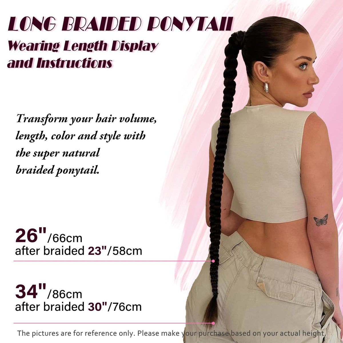 Kmzbasg lightweight ponytail at 140 g stays comfortable during long events.