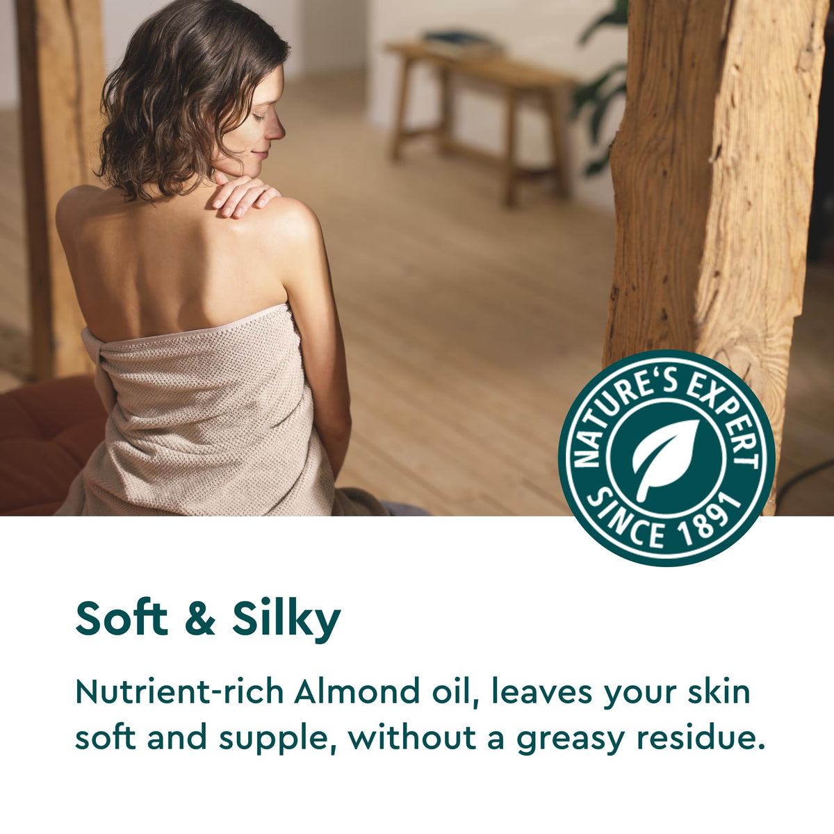 Kneipp almond blossom applied after shower for lasting hydration
