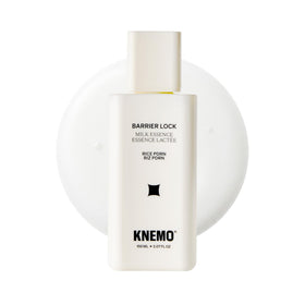 KNEMO Barrier Lock Rice PDRN Milk Essence bottle front showing premium hydration