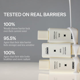Hero shot shows refreshed, hydrated skin after KNEMO barrier care