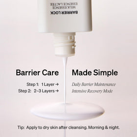 Elegant packaging reflects premium barrier care with six ceramides