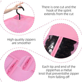 Kneysan heavy-duty metal hook supports multiple wigs without sagging.