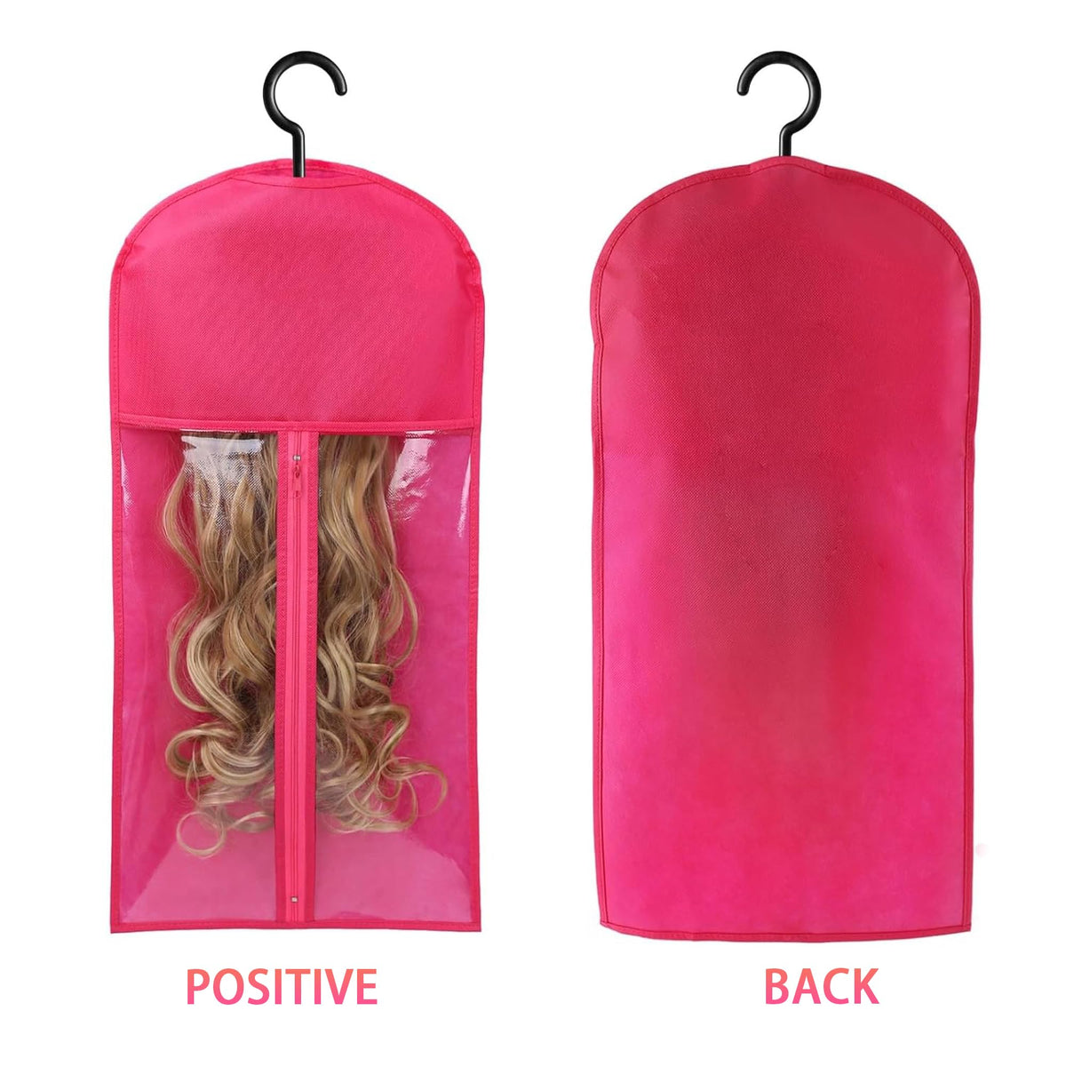 Kneysan heavy-duty metal wig hangers support five pounds per wig