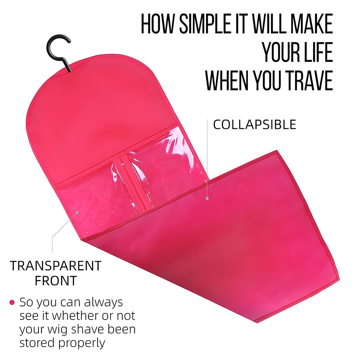 Kneysan stackable wig storage bags optimize closet space