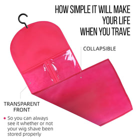 Kneysan stackable wig storage bags optimize closet space