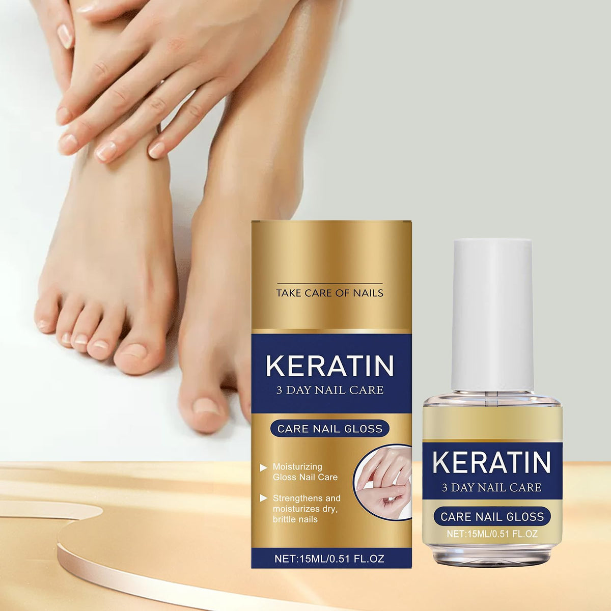 KNHYDWD Keratin Nail Care Oil absorbing quickly into nail plate without greasiness
