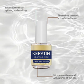 KNHYDWD Keratin Nail Care Oil on desk ready for quick touch-ups