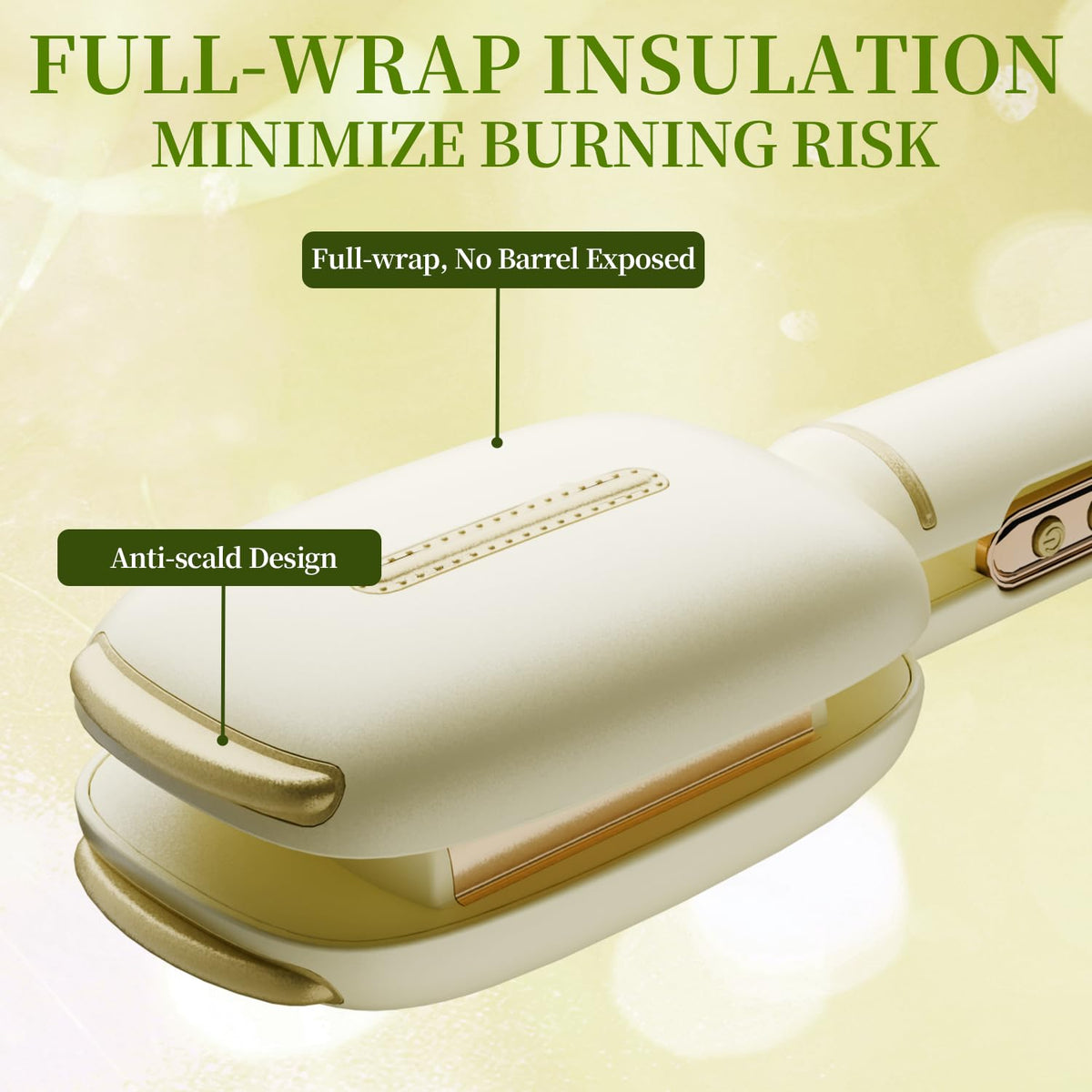 KNJOQ heats in 30 seconds for fast beach wave styling.