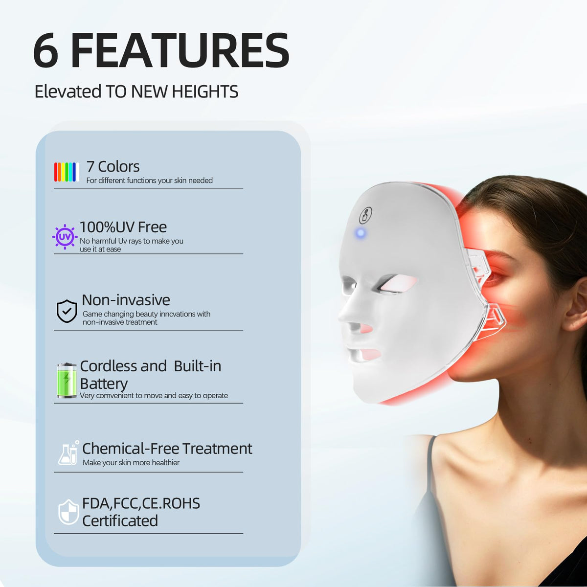 KNNKNN adjustable strap helps secure mask during at-home sessions.