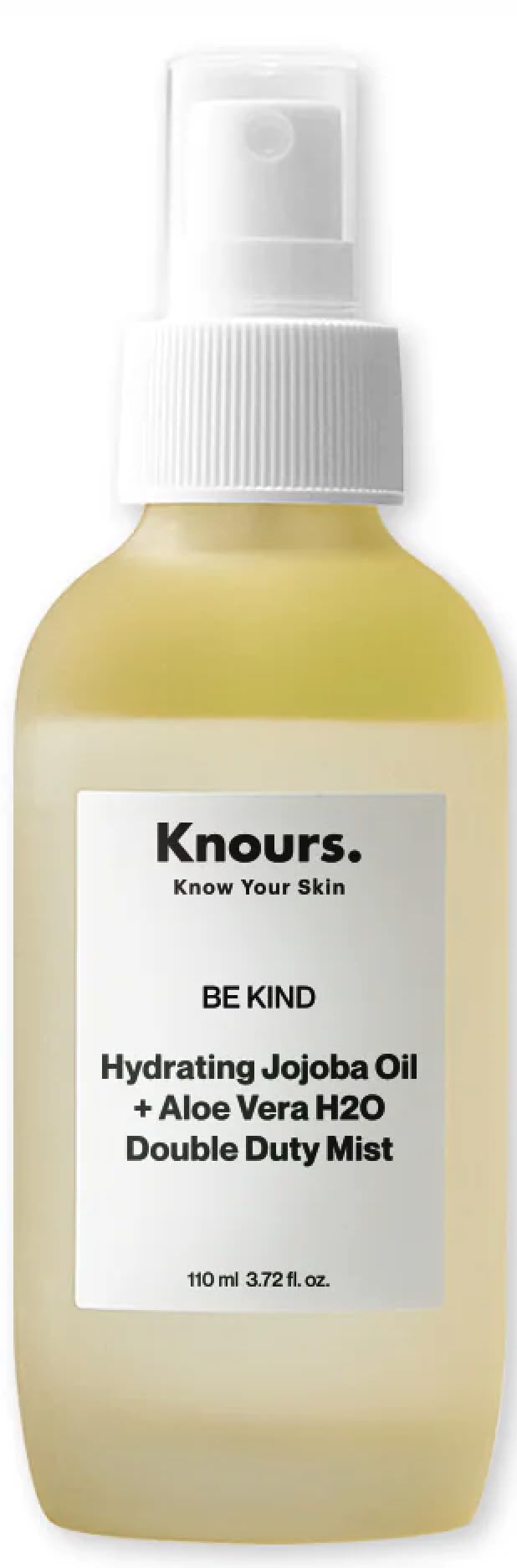 Knours Be Kind Face Mist bottle closeup for daily hydration