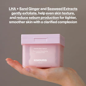 Knours Pore Control bottle front view highlights gentle formula