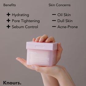 Knours pad close-up reveals texture refinement in routine