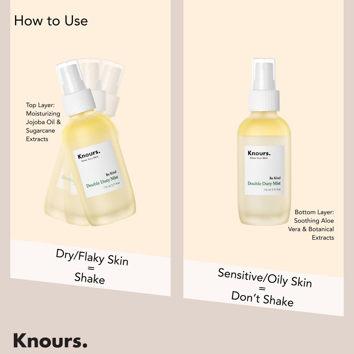 Knours Vegan Squalane locks in moisture all day