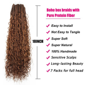 Knovotch lightweight braids 18in all-day comfort with breathable design.