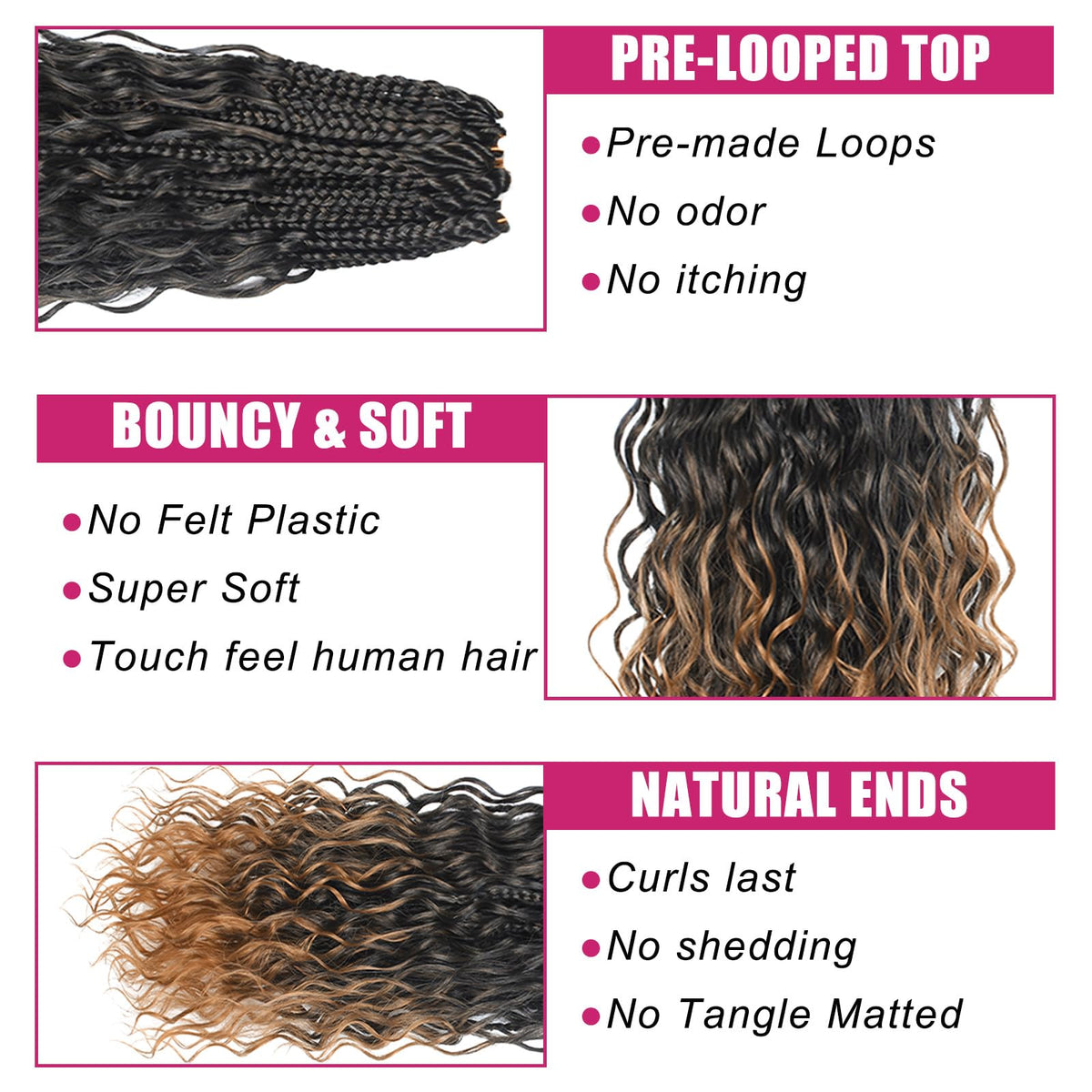 Knovotch Lightweight braids for all-day comfort