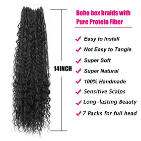 knovotch Natural texture braids close-up provides realistic, bouncy style