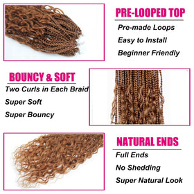 Knovotch natural texture box braids 18in realistic feel and versatile styling.