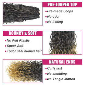 Knovotch no-tangle no-shedding design for simpler maintenance in 18inch braids.