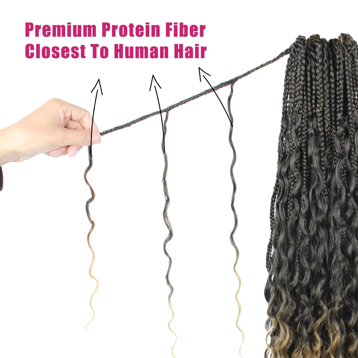 Knovotch pre-looped braids for fast install in 18inch length.