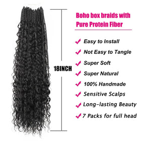 Knovotch protein fiber braids deliver natural texture with realistic touch.