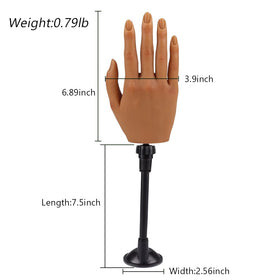 KnowU reusable nail practice hand stays soft and lifelike through sessions