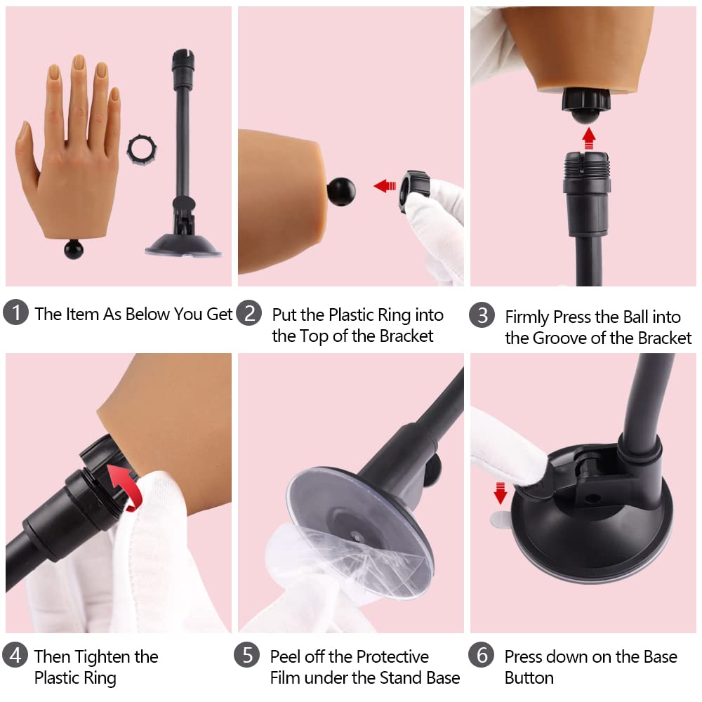 KnowU environmentally friendly silicone hand, color 3, non-toxic and durable for repeated use.
