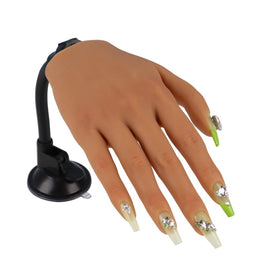 KnowU practice hand with stand bracket for realistic acrylic nail practice