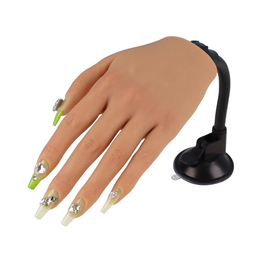 KnowU practice hand with stand bracket for acrylic nail practice at home