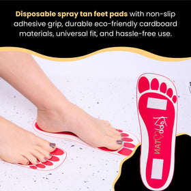 KOBBTAN feet pads adhesive backing makes quick, clean application possible