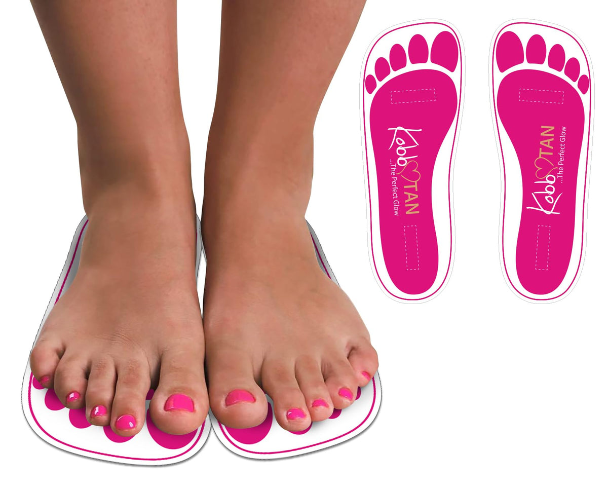 KOBBTAN spray tan feet pads disposable 60-pair pack protect feet during sunless sessions