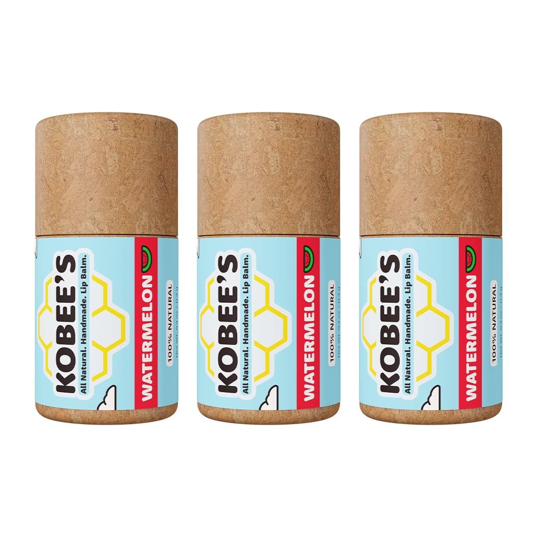 Kobee's All Natural Watermelon Lip Balm tube provides natural hydration.