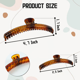 Koceci 2.5-inch clips ideal for fine hair and subtle updos.