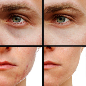 KODE Mens Concealer applying with fingertips demonstrates easy blending