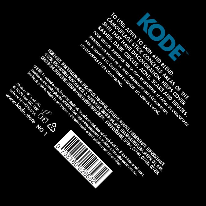 KODE Mens Concealer Lightest fragrance-free formula suitable for sensitive skin