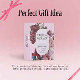 Koelf Rose Petal Satin Foot Mask gift idea for spa lovers.