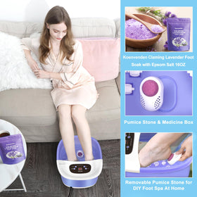 Koenvenden Foot Spa Massager offers adjustable water temperature for personalized comfort.